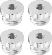 VGOL 4Pcs 1/4 Inch - 20 to 5/8 Inch - 11 Laser Adapter Screw Adapter Studs Aluminum Alloy Threaded Adapter Accessories for Camera Tripods Mic Stands