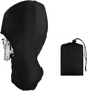 OROOTL Full Outboard Motor Cover Waterproof 420D Boat Engine Cover Heavy Duty Oxford Fabric Outboard Boats Hood Accessories Fit Motor 6-225 HP