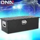 30" Black Aluminum Truck Pickup Trailer RV Tool Box Storage w/ Side Handle+Keys