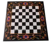 Square Marble Coffee Table Top Antique Design Inlay Work Center Table for Home