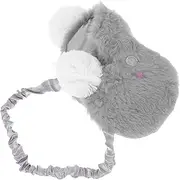 VINTORKY Blindfold Circular Dust Bag Hair Headband Decorative Door Handle Electric Circular Saw Dust Bag Accessories Cable Small Round Head Pin Alpaca Eye Mask Fluffy Mask Grey Short Plush