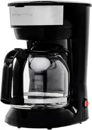 12-Cup Drip Coffee Maker with Borosilicate Glass Carafe, One-Touch Operation Ma