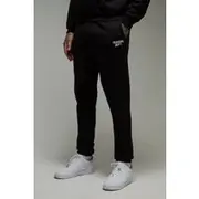 Mens Black Tall Man Active Training Dept Oversized Jogger