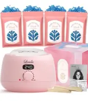 Lirava Digital Wax Warmer Kit for Hair Removal, Waxing Kit for Women Men 4 Bags
