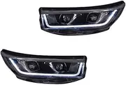 Compatible For Toyota Highlander 2015-2017 Car Front Lamps Assembly Upgrade LED Dynamic Two Projector Lens Headlight Tool Accessories