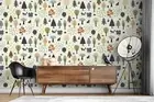 3D Autumn Forest Animal Wallpaper Wall Murals Removable Wallpaper 86
