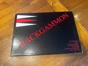 Backgammon JACQUET Brand NEW Open box- Game Set Blue Burgundy