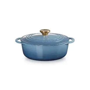 【Le Creuset】BIS琺瑯鑄鐵鍋圓鍋 22cm 薰衣草/藍色迷霧/棉花白/櫻桃紅(2.6L淺鍋 共八色選一)