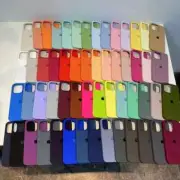 Luxury Original Silicone Case for Apple iPhone 16 15 13 11 12 14 Pro Max Officia