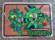 1990 RARE Teenage Mutant Ninja Turtles 3 D Prismatic Sticker # A-7011 4 TURTLES