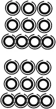 HOMOCONO 20 Sets Electric Wrench Spring Set Metal Clips Internal Retaining Ring Impact Retaining Ring Clip Impact Wrench Kit Socket Retainer Socket Spring Clip Friction Ring Retaining Rings