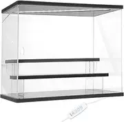 Fulasun 3/5 Layers Acrylic Display Case with LED Light Dust Proof Transparent Action Figure Display Box Versatile Easy Assembly Collectibles Display Case for Home Shop Use ..