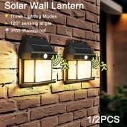 Solar Motion Sensor Wall Lights Outdoor Waterproof Patio Lighting Security Lamp