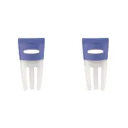 2x Dexas 26.5cm Silicone Salad Hands Fruit/Vegetable Mixer Kitchen Utensil Blue