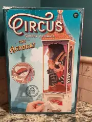 NEW Clockwork Dreams Circus THE ACROBAT Wooden Automata Hand Crank Craft Kit NIB
