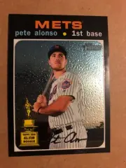 2020 Topps Heritage PETE ALONSO Chrome Parallel #'ed 122/999 THG-457