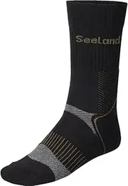 [Seeland] Field Coolmax Sock – 2Pack Black/Dark Grey 35-38
