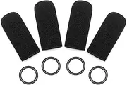 Voarmaks Mic Cover Compatible with David Clark DC One-X,PRO-X2,DC-Pro X,H20,H10 Series Aviation Headset,M-7,M-4,M-5,M-77 Series DC-87 Microphone Protector, 4 Pack Foam Covers & O-Rings Kit