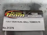 Team Associated TC6.1 Vertical Ball Towers Front & Rear Carbon Fiber 31376 31377