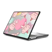 MacBook Pro 16-inch (M1 - M4) Impact Case Cute Bunny Candy Floss with Pastel Heart - Kawaii Rabbit Cotton Candy with Love & Sweet Food