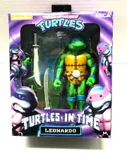 TMNT Turtles Leonardo Turtle in Time 7" Figure RARE NIB