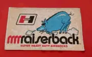 Hurst Vintage Rare RAISERBACK SUPER HEAVY DUTY AIR SHOCKS 5.5 L X 3 1/2" W Decal