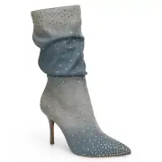 Thalia Sodi Women's Slouch Pointed-Toe Embellished Dress Boots (Size 9.5)