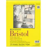 Strathmore Bristol Smooth Paper Pad 9"X12" 20 Sheets