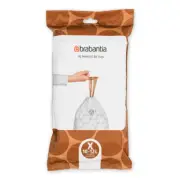 Brabantia Waste Bin Liners Bags Thick Plastic Trash Bags Code X (10-12L) 40 Bags
