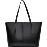 Women's Genuine Leather Handbag, Classic Design Shoulder Bag for iPad, Vintage Wallets with Umbrella