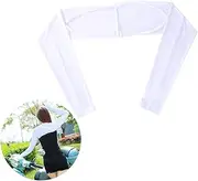 [Outanaya] Sunscreen Sleeve for Gloves Running Arm Sleeves Sleeve Protectors Anti-uv Arm Cover Sports Cooling Shawl Anti- Arm Cover Women Arm Sleeves Sunscreen Sleeves Sun Arm Sleeves White
