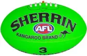 Sherrin Official AFL Kangaroo Brand KB Synthetic Neon Football All Surface