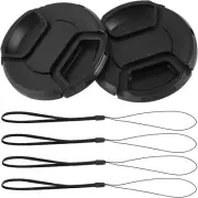 2 Pack 58Mm Center Pinch Lens Cap for Canon EOS Rebel T7 T6 T5 T100 4000D SL3 SL