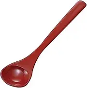 Yamasita Craft 11611040 Rice Bowl Steamed Spoon, Red Coating, 5.2 x 1.1 inches (13.1 x 2.7 cm)
