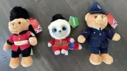 Plush British Beefeater Teddy Bear, YooHoo Beefeater and London Policeman Bear