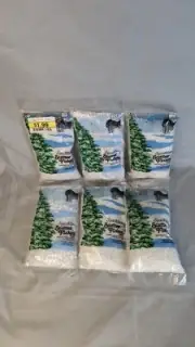 Vintage Lot Of 6 2 OZ Bags Of Sparkle Scatter Flakes Snow For Arts & Crafts NEW