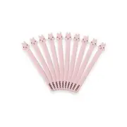 Set of 10: Animal Self Adhesive Cable Organizer Set of 10 - Pink - One Size