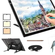 Portable A3 Rechargeable LED Tracing Pad with Magnetic Clip - Ideal for Artists