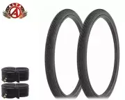 ALTA BICYCLE TIRES 26x 2 x 1-3/4 S7 RIM BLACK HF-120A BRICK W/TUBES.