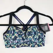 Victorias Secret VSX Sports Bra 32C VS Angel Adjustable Straps Multicolor NWT