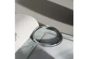 Solid 925 Sterling Silver Interlocking Bangle