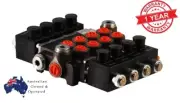 4 SPOOL Hydraulic Direct Solenoid Dual Control Valve On-Off 12V 50 l/min