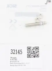 32145 SICK PROXIMITY SENSOR, 7900005 (NEW) IM08-02BPS-ZT1