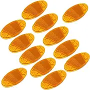 12 Pcs Bike Reflector Kit Night Safety Reflectors for Enhanced Visibility Easy to Assemble Remove Lights Suitable for MTB and Road Bikes