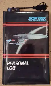 Star Trek Next Generation Personal Log Blank Journal/Notebook/Book/Antioch/1992