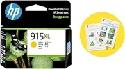 HP 915XL Genuine Original Yellow Ink Printer Cartridge works with HP OfficeJet 8010, HP OfficeJet Pro 8020, HP OfficeJet Pro 8030 All-in-One Printer series - (3YM21AA)
