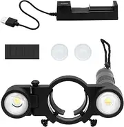 Spray Gun Light with White/Warm Light 2 Modes, Adjustable Brightness Universal Automotive Spray Paint Gun Lighting System for Auto Car Home Painting