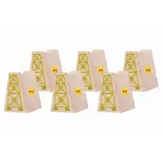6pc Bigjigs Rail 6.5cm High Level Blocks Wooden Toy Railway Accessory Set 3y+