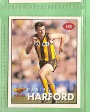 1996 AFL SELECT STICKER #143 DANIEL HARFORD, HAWTHORN HAWKS