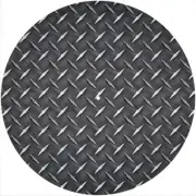 Slipmat Slip Mat 12" Turntable LP DJ Record Player DIAMOND Checker PLATE BLACK